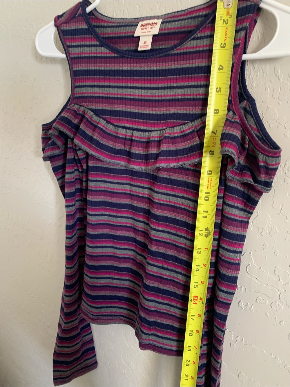 Mossimo Supply Co. Striped Cold-Shoulder Ruffle Top - Picture 9 of 9